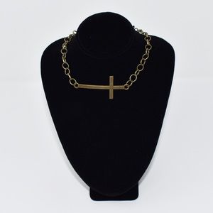Bronze Chain and Large Cross Choker